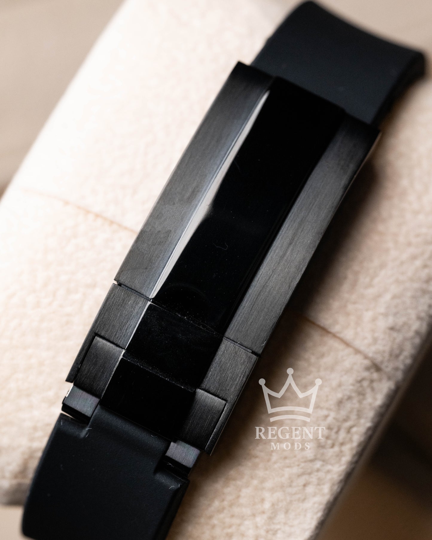 Black Clasp And Rubber Strap