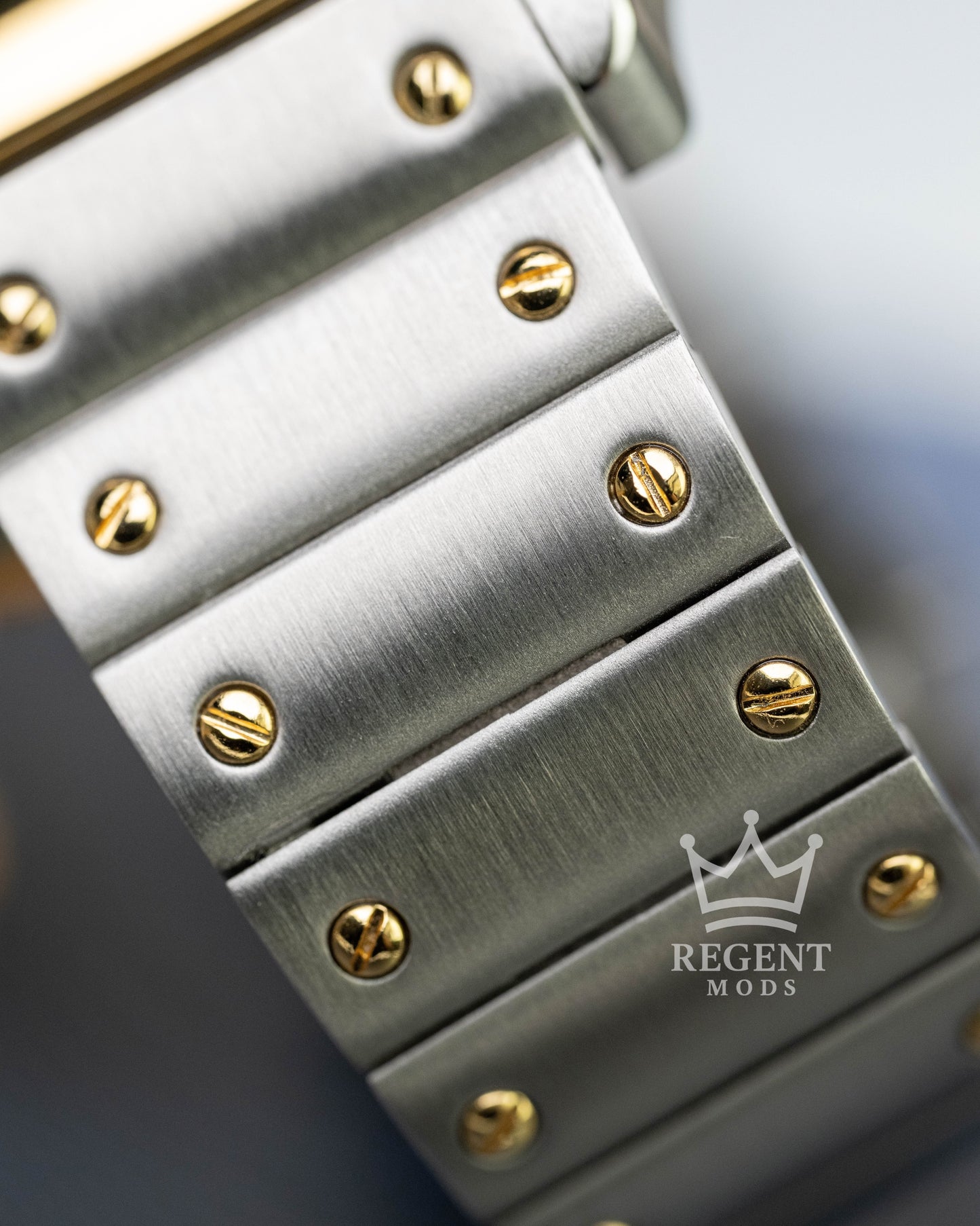 Custom Seiko Cartier Santos Mod Two-Toned Strap