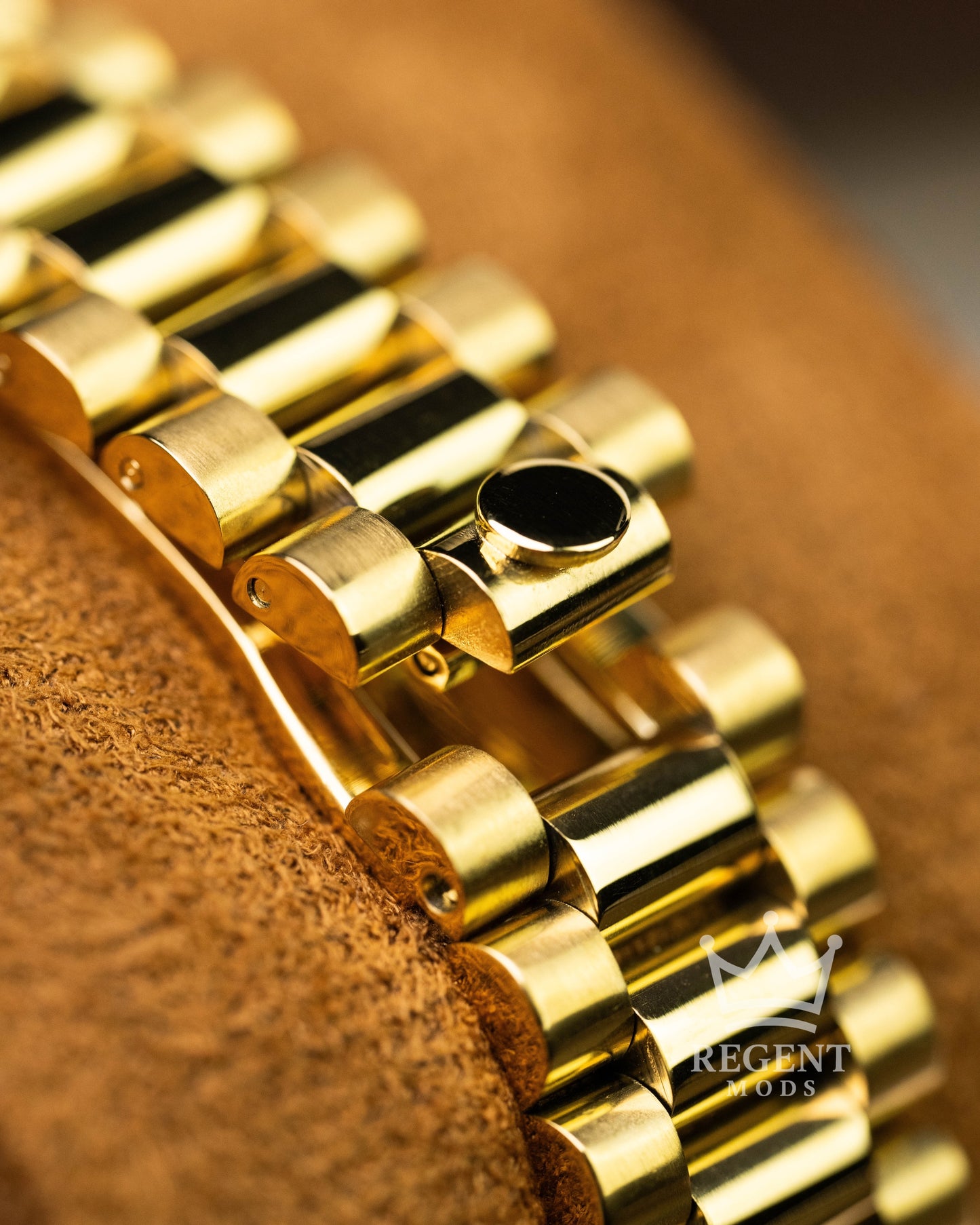 Custom Seiko Mod Gold Presidential Bracelet Clasp