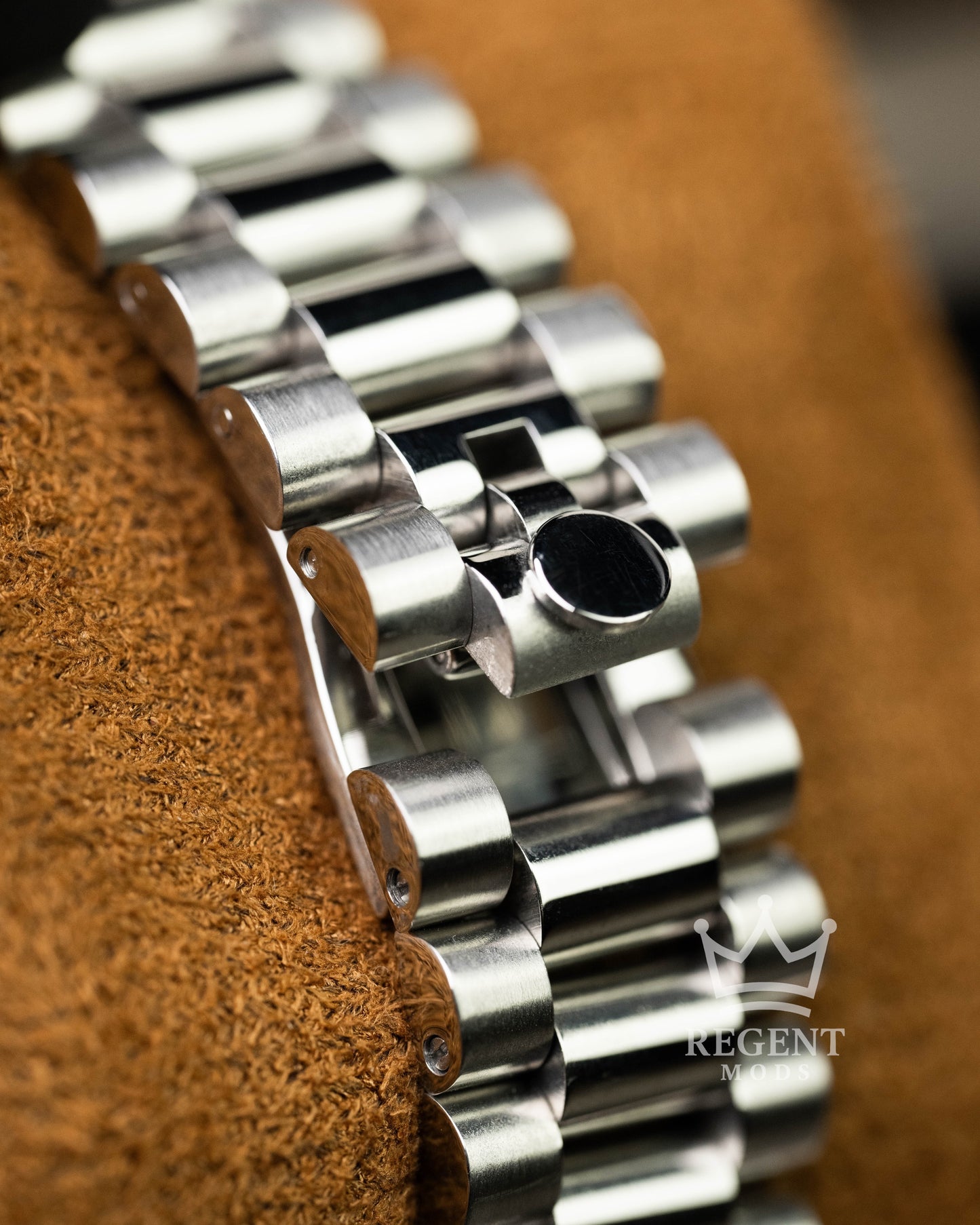Custom Seiko Mod Steel Presidential Bracelet Clasp