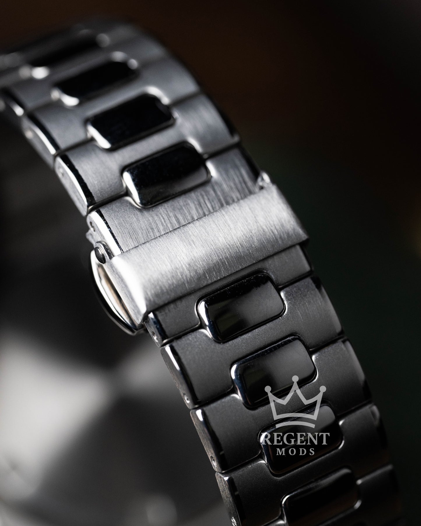 Seiko Mod Nautilus Stainless Steel Bracelet Clasp