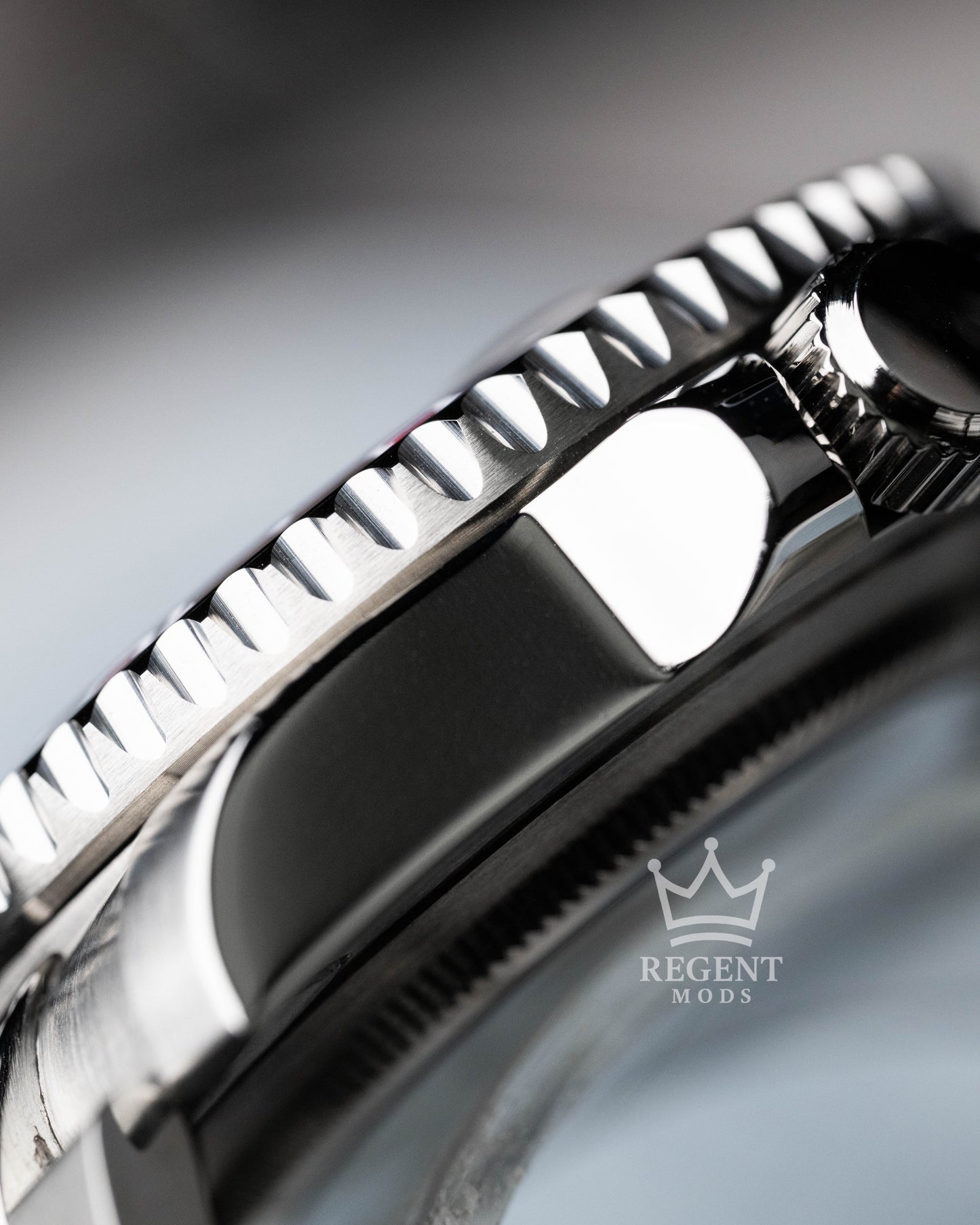 Seiko Mod Submariner Stainless Steel Case Side