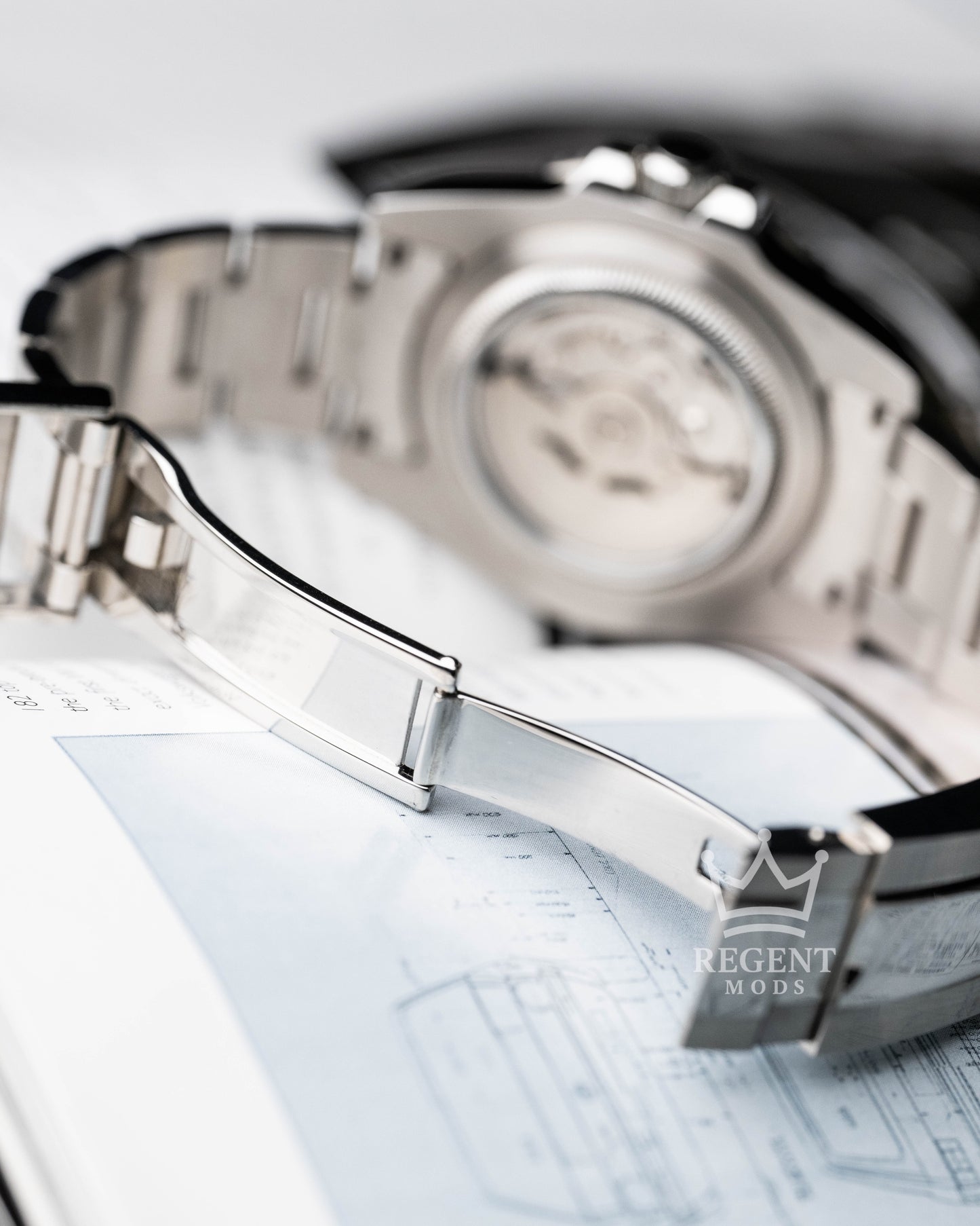 Seiko Mod Submariner Stainless Steel Clasp Open