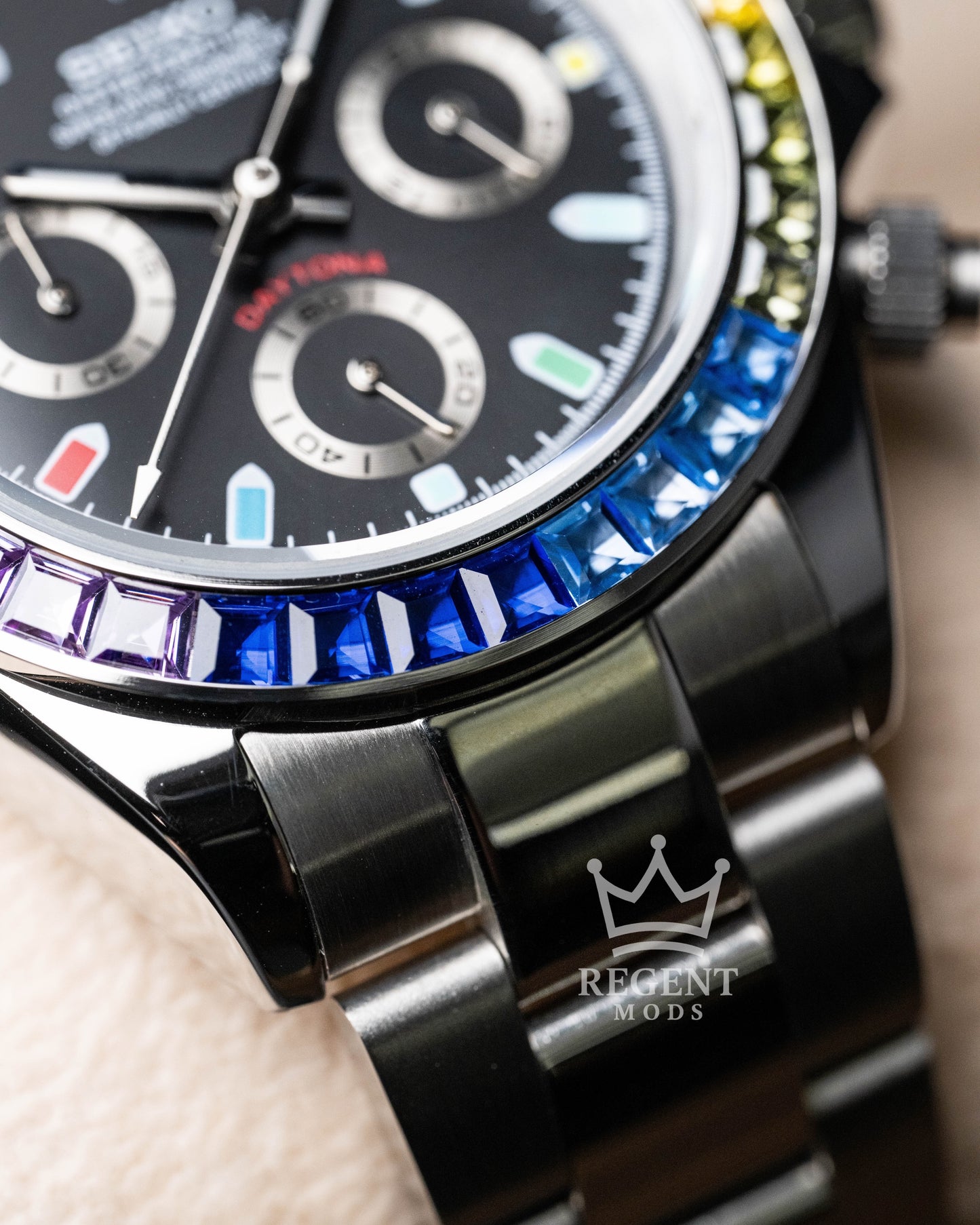 Seiko Mod Rainbow Daytona Homage Steel Rainbow Seitona