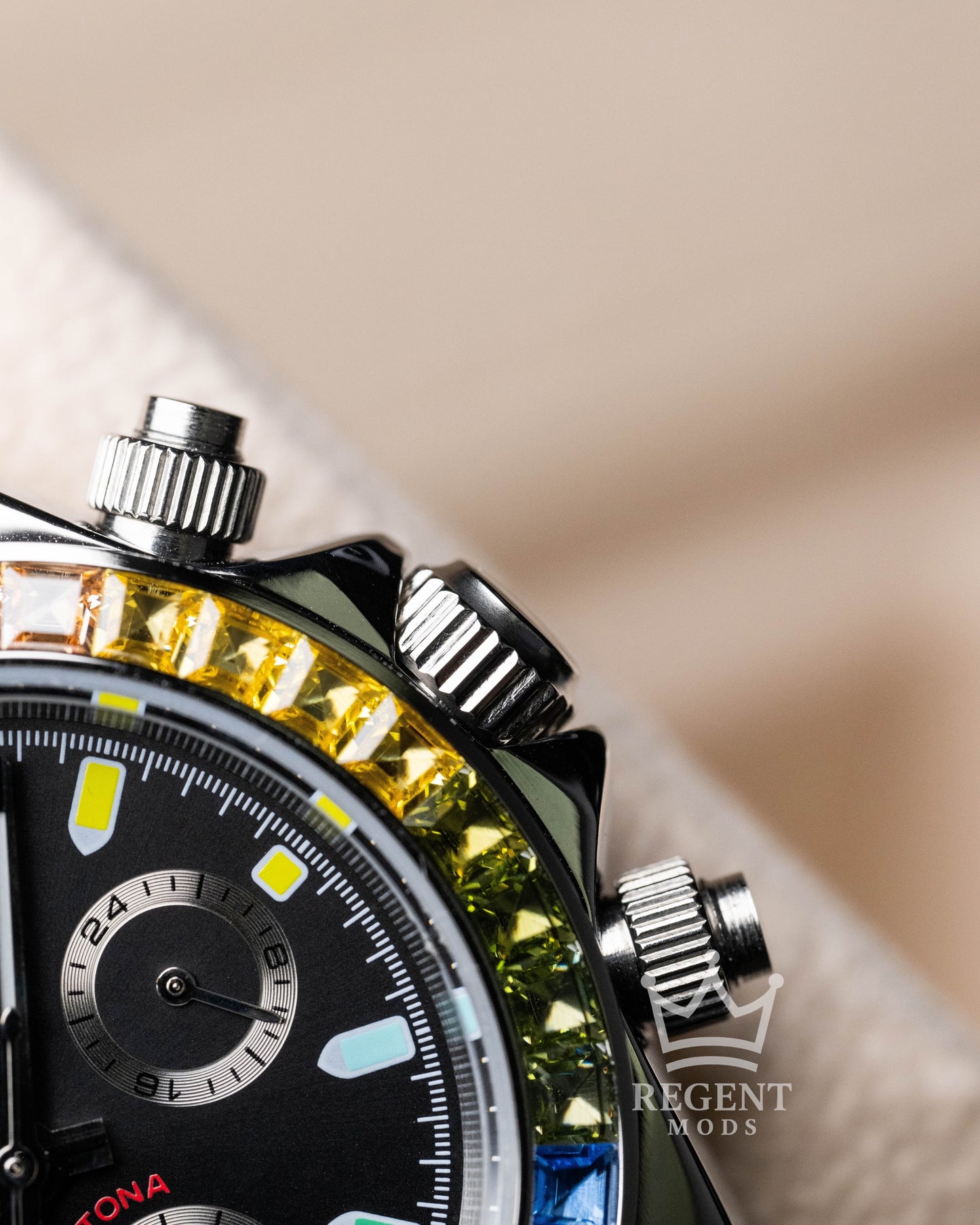 Seiko Mod Rainbow Daytona Homage Steel Rainbow Seitona