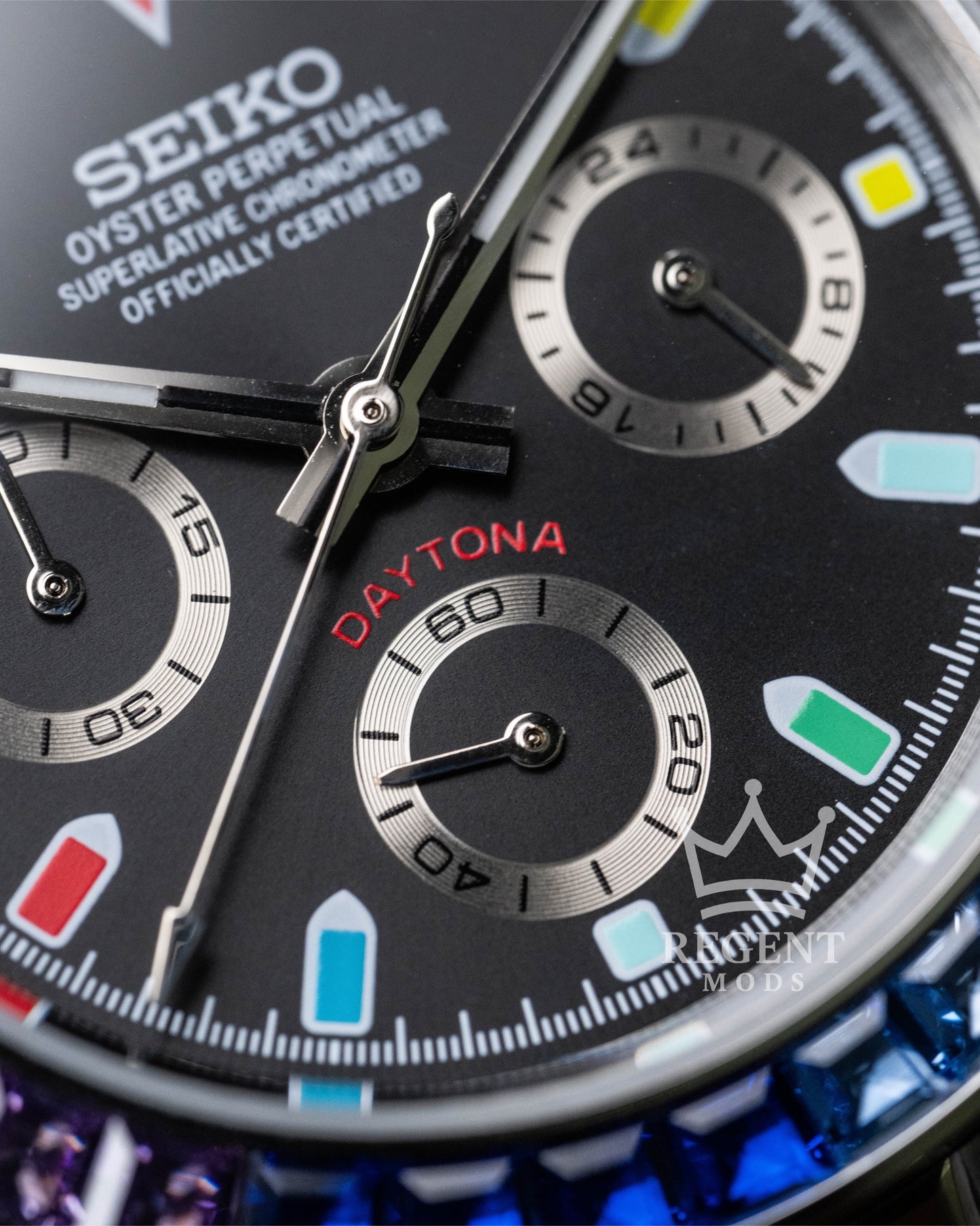 Seiko Mod Rainbow Daytona Homage Steel Rainbow Seitona