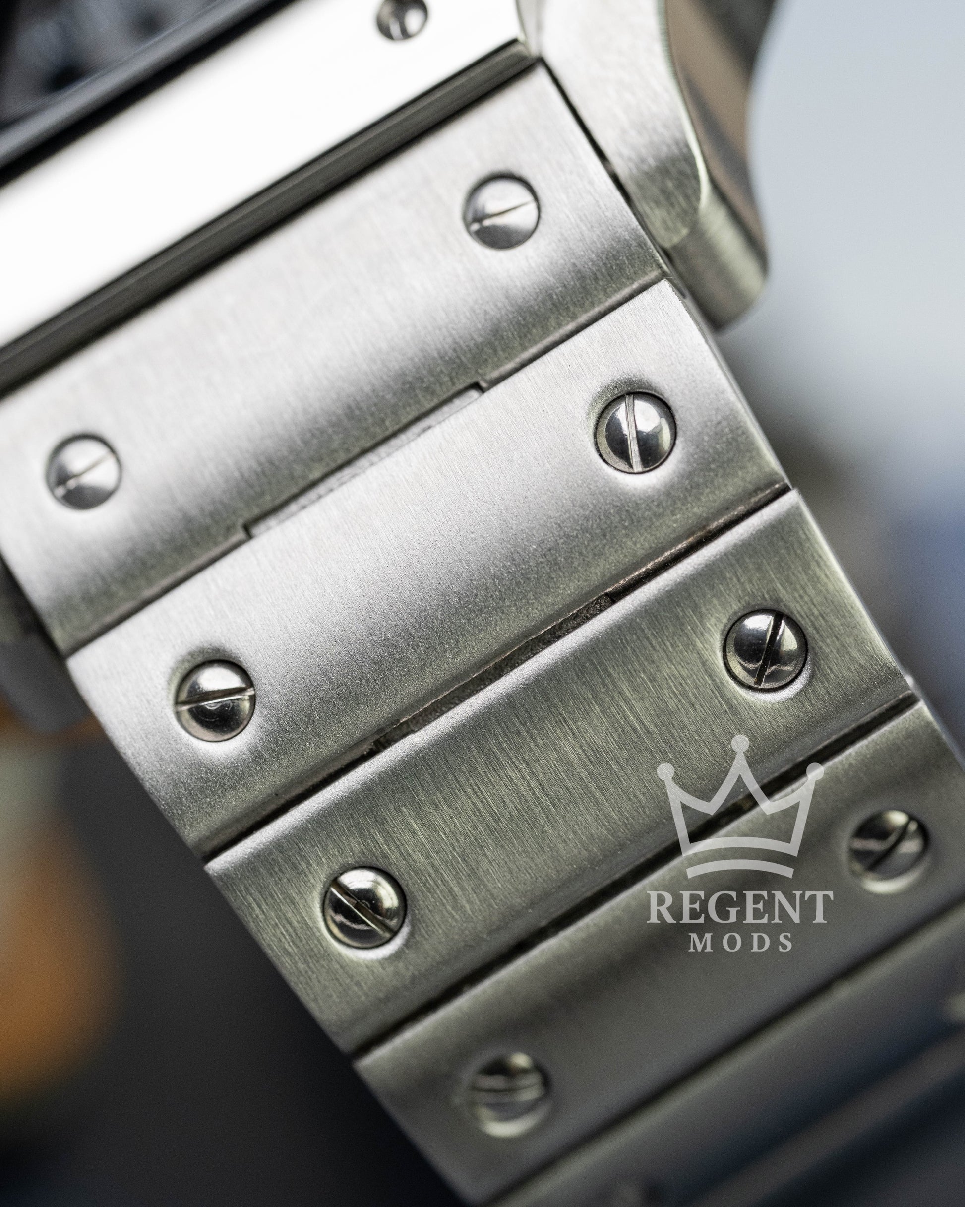 Custom Seiko Cartier Santos Mod Steel Strap