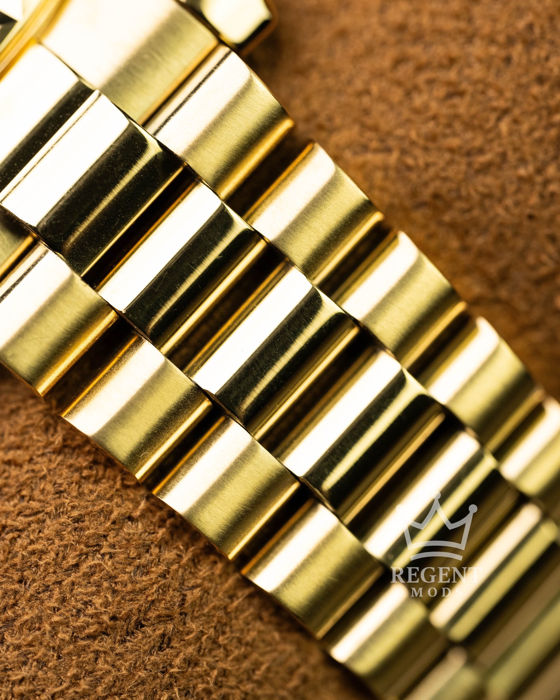 Custom Seiko Mod Gold Presidential Bracelet