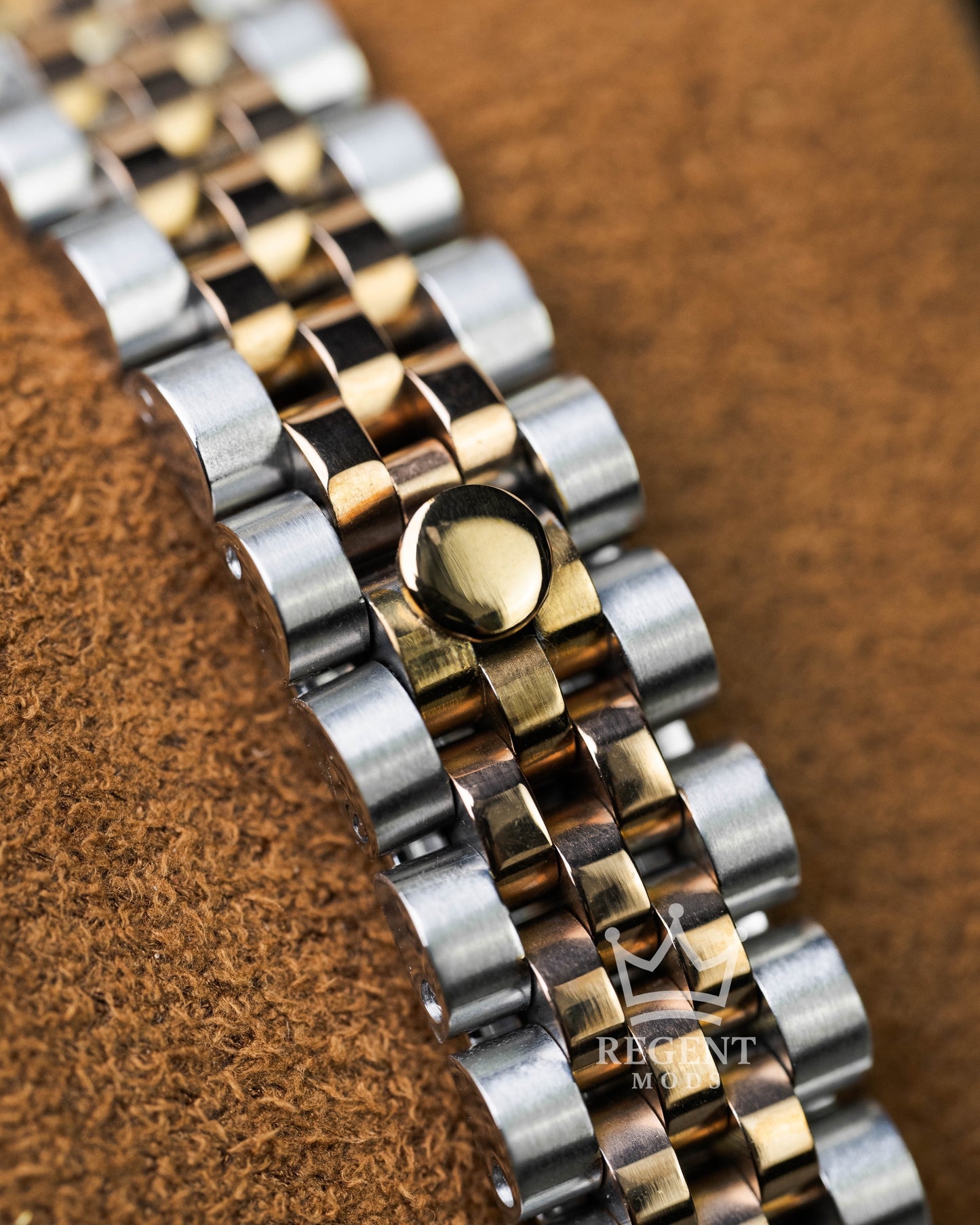 Precision-Date Ladies | Brown Diamond 2 Toned