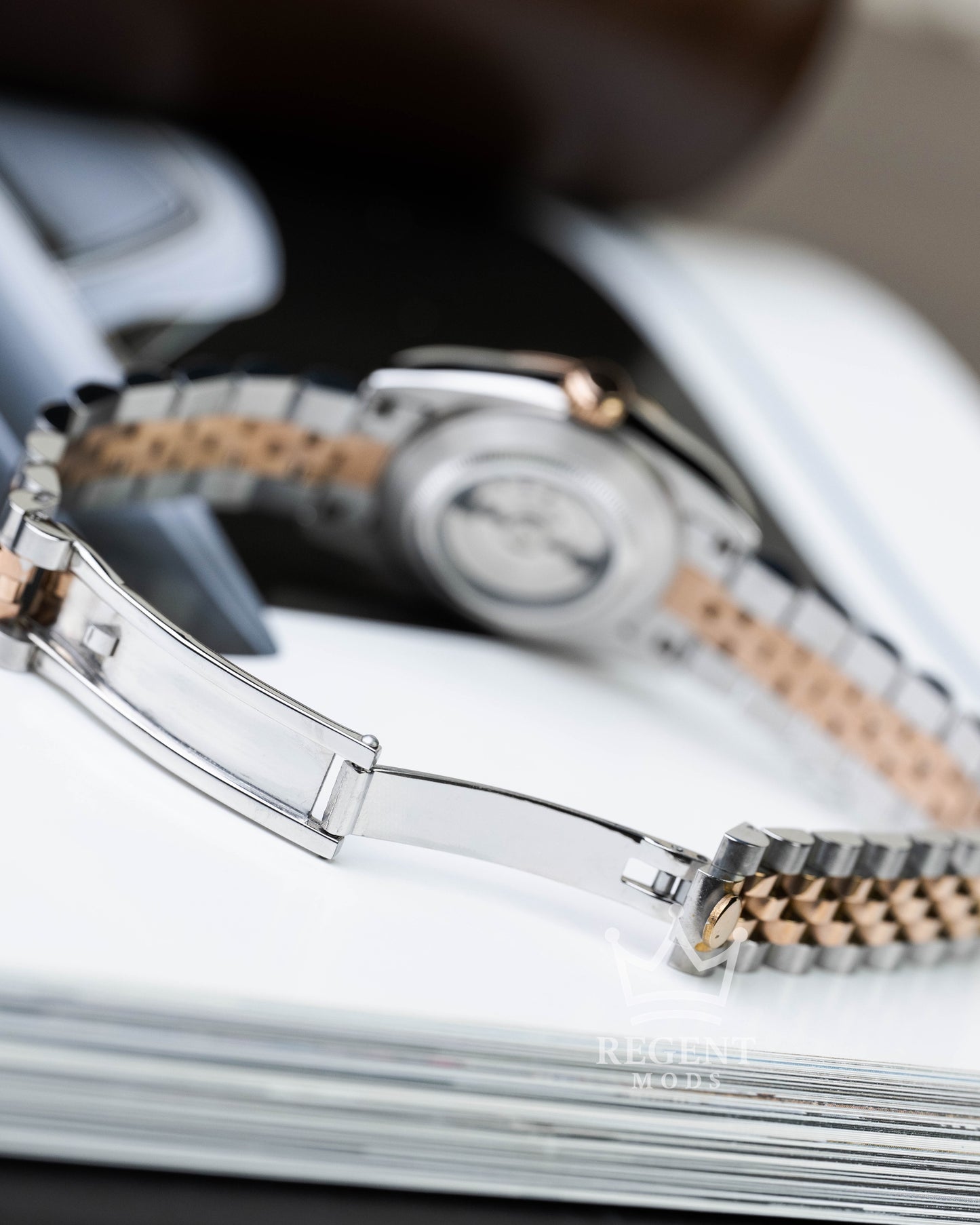 Precision-Date Ladies | Brown Diamond 2 Toned